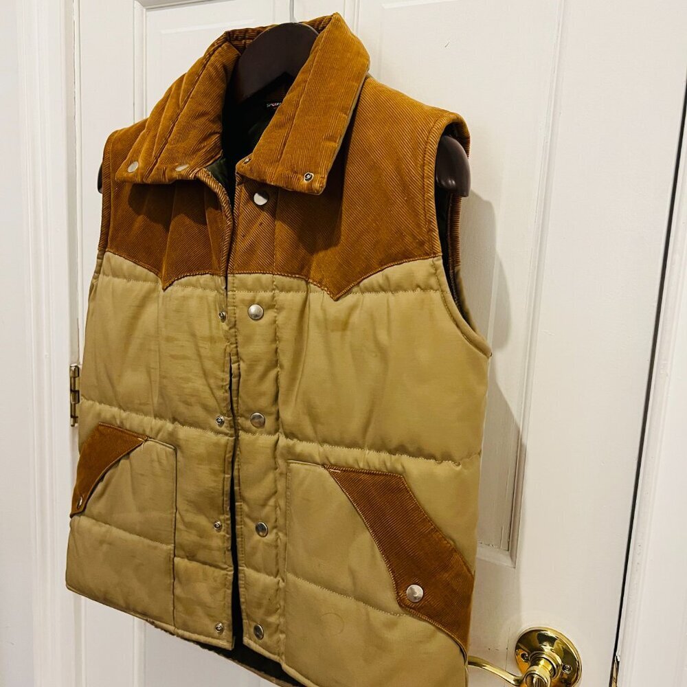 Vintage Corduroy Eestern Distressed Vest Size Medium - Picture 15 of 16
